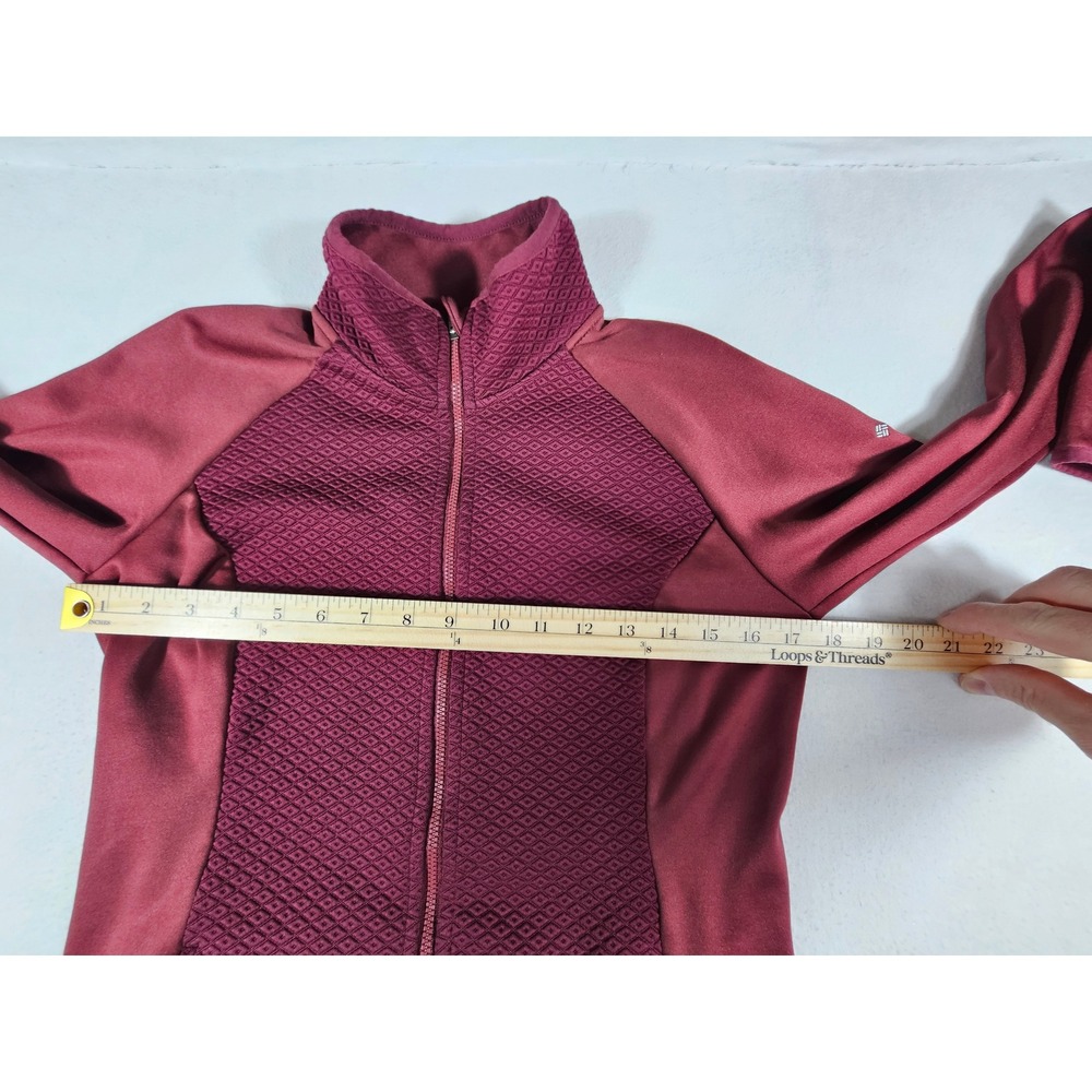 Columbia Womens North Loop‎ Full Zip Quilted Jacket Maroon Size Small - Picture 3 of 7